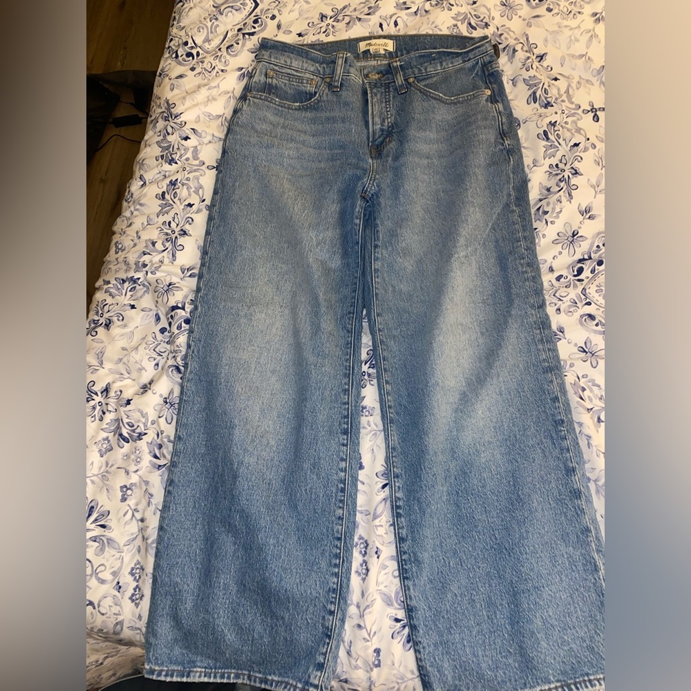 Madewell Light Blue Women Wide Leg Jeans